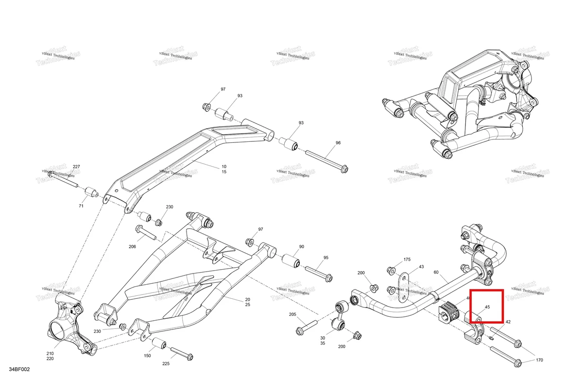 Деталь 706002970 на схеме узла 2026 Can-Am Commander MAX - 1000R EFI - XT - 6KTB - Timeless Black Metallic - 64