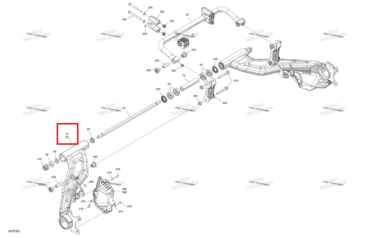 Деталь 706003041 на схеме узла 2026 Can-Am RENEGADE - 4X4 - XMR - 1000R EFI - 5UTB - Scandi Blue Suspension - Rear Components