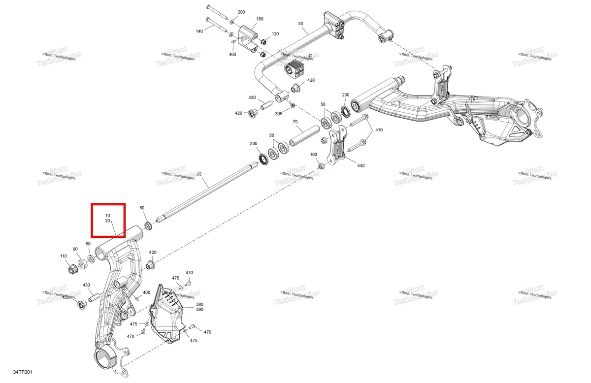 Деталь 706003042 на схеме узла 2026 Can-Am RENEGADE - 4X4 - XMR - 1000R EFI - 5UTB - Scandi Blue Suspension - Rear Components