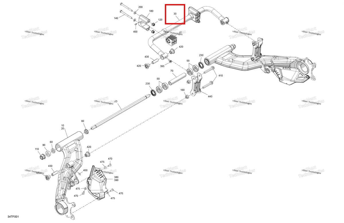 Деталь 706003050 на схеме узла 2026 Can-Am RENEGADE - 4X4 - XMR - 1000R EFI - 5UTB - Scandi Blue Suspension - Rear Components