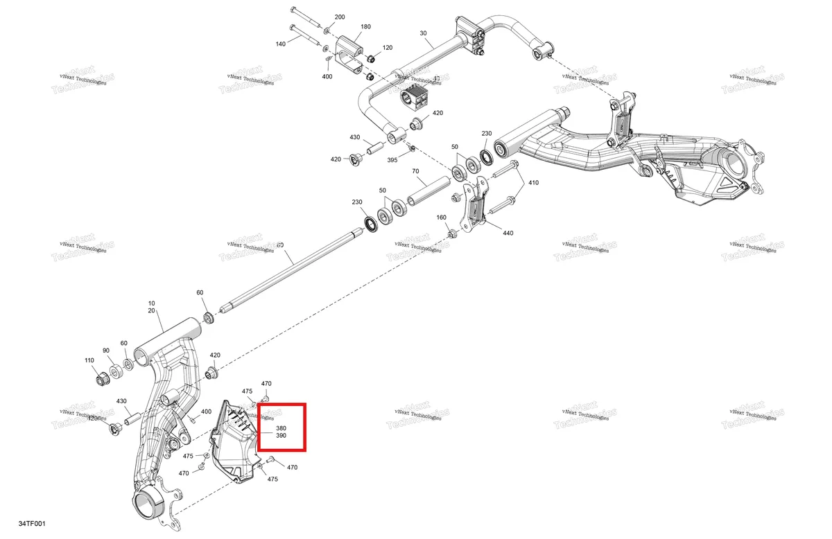 Деталь 706003052 на схеме узла 2026 Can-Am RENEGADE - 4X4 - XMR - 1000R EFI - 5UTB - Scandi Blue Suspension - Rear Components