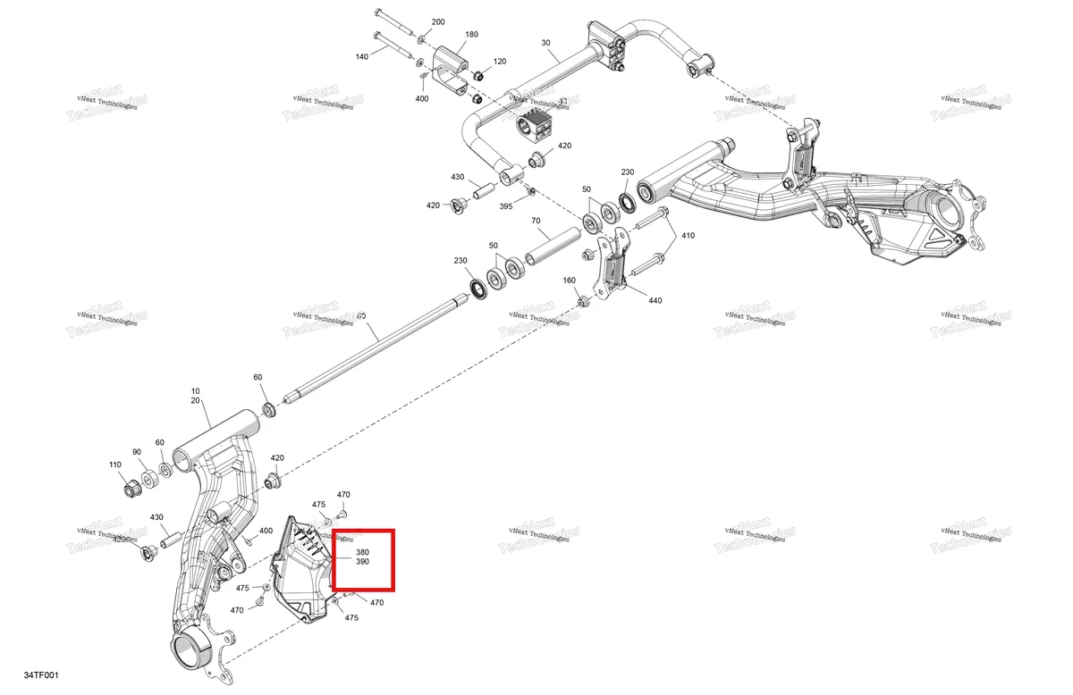 Деталь 706003053 на схеме узла 2026 Can-Am RENEGADE - 4X4 - XMR - 1000R EFI - 5UTB - Scandi Blue Suspension - Rear Components