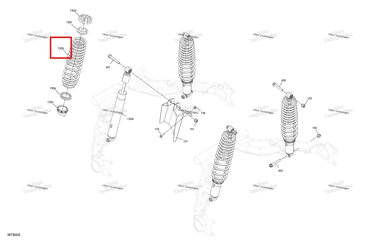 Деталь 706003056 на схеме узла 2022 Can-Am Outlander MAX 6X6 - 650 EFI - DPS Suspension - Rear Shocks