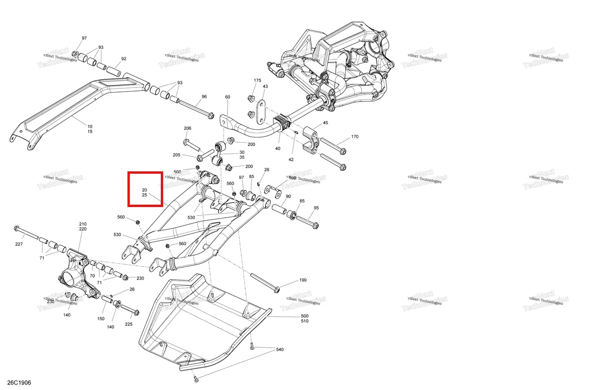 Деталь 706003161 на схеме узла 2019 Can-Am Maverick Sport 1000R - XRC Rear Suspension - 1000R - Package Xrc