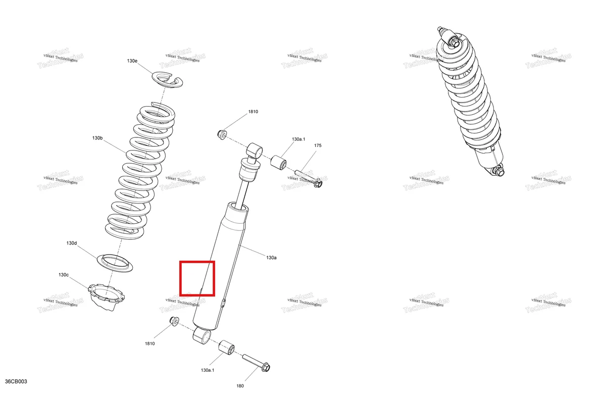 Деталь 706003197 на схеме узла 2022 Can-Am Defender HD10 - XMR Suspension - Rear Shocks