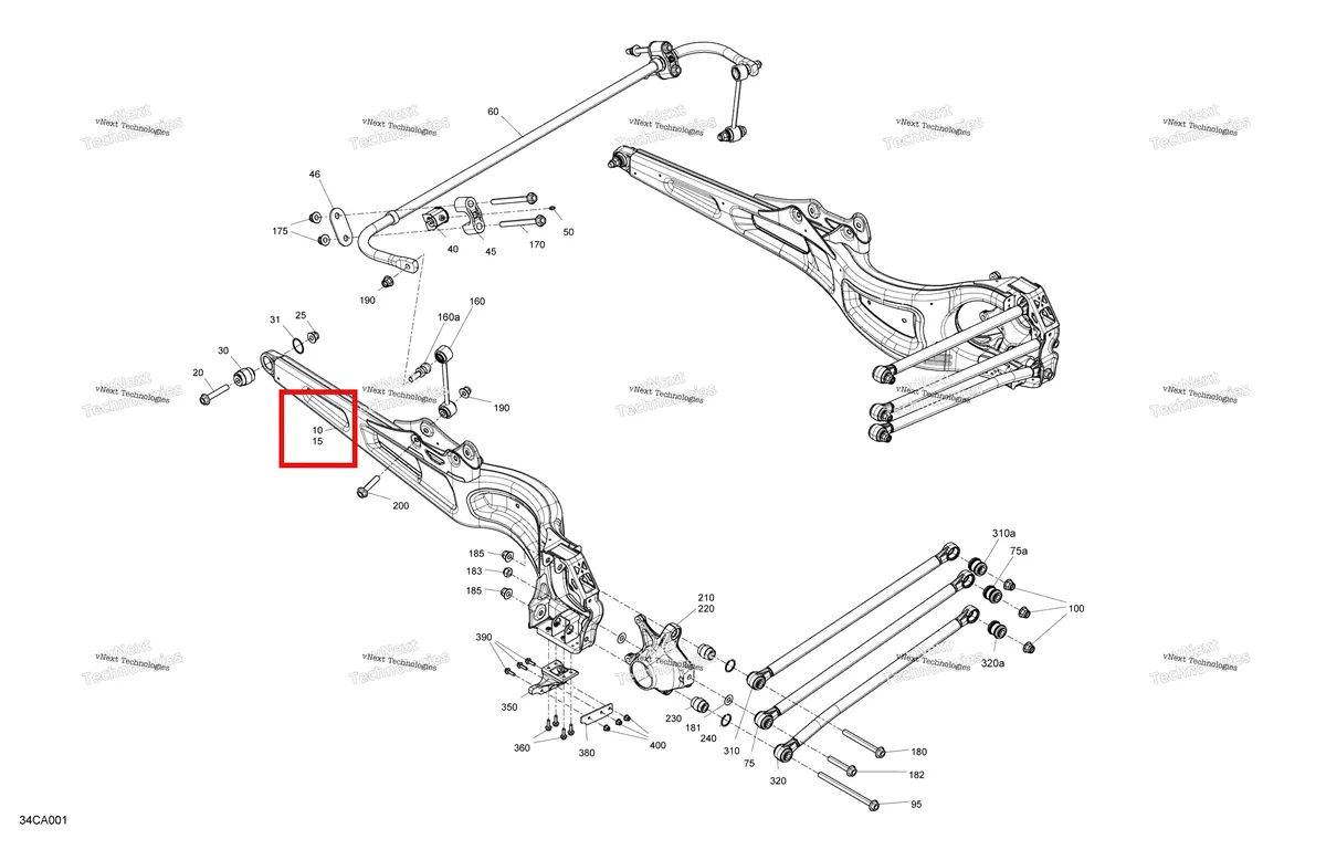 Деталь 706003268 на схеме узла 2021 Can-Am Maverick Turbo R - DS - CE Suspension - Rear