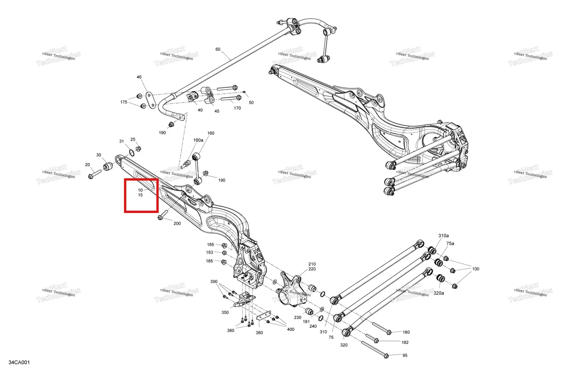 Деталь 706003269 на схеме узла 2021 Can-Am Maverick Turbo R - DS - CE Suspension - Rear