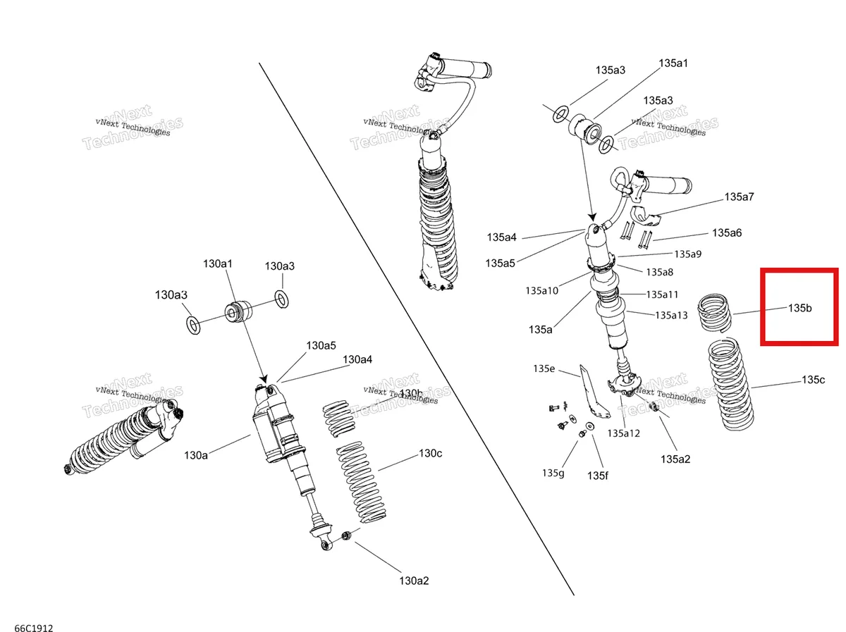 Деталь 706003287 на схеме узла 2019 Can-Am Maverick MAX Turbo R Shocks - Xrs