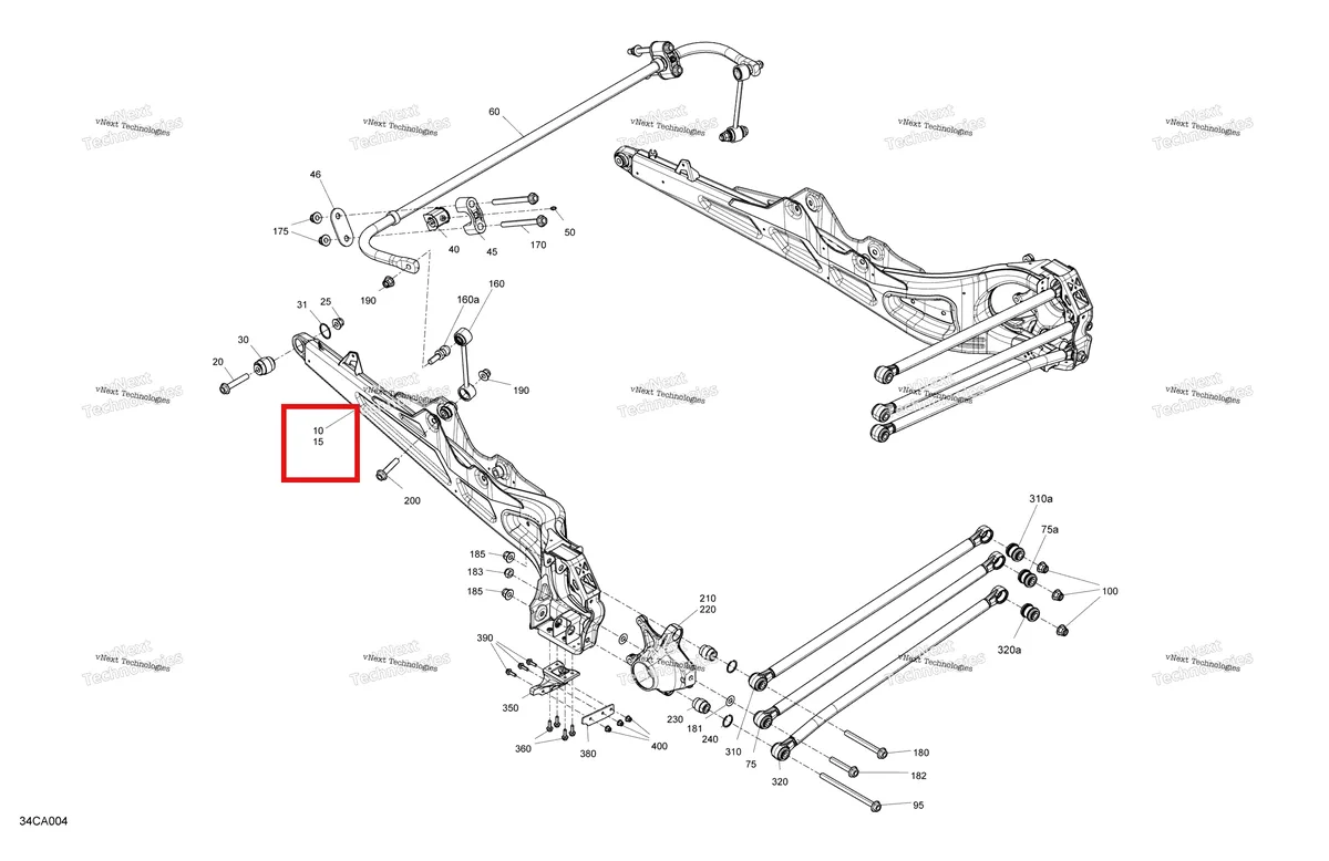Деталь 706003335 на схеме узла 2021 Can-Am Maverick Turbo R - DS RS Suspension - Rear - Rs