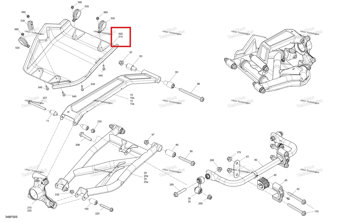 Деталь 706003360 на схеме узла 2026 Can-Am Maverick Sport - 1000R EFI - XRC - 7BTA - Hybrid White Pearl - 64