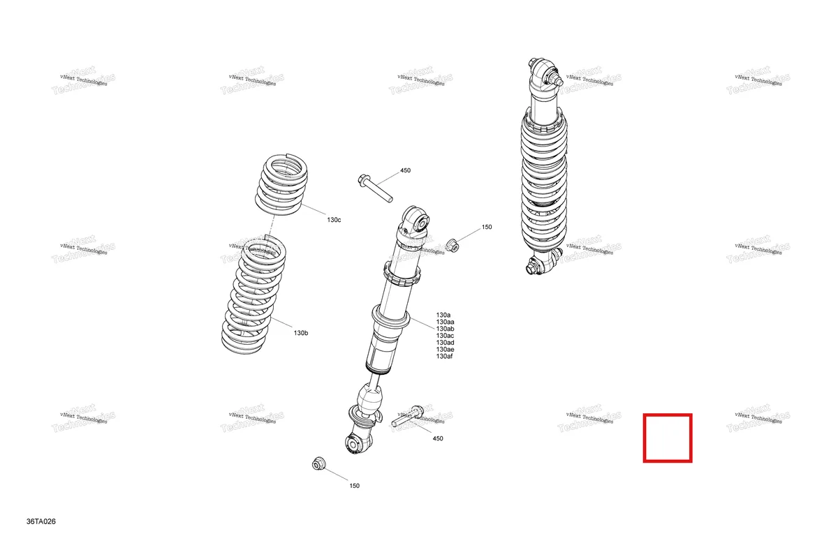 Деталь 706003700 на схеме узла 2021 Can-Am Renegade 1000R EFI - XMR Suspension - Rear Shocks
