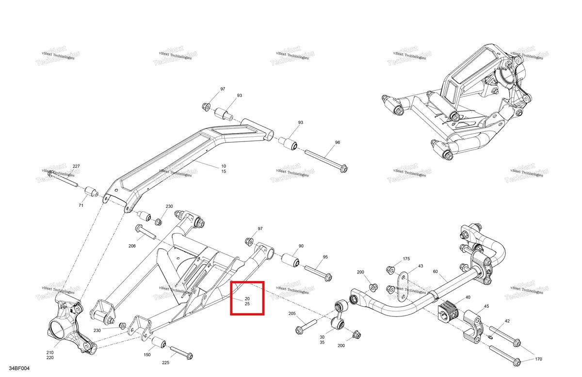 Деталь 706003725 на схеме узла 2026 Can-Am Maverick Sport - 1000R EFI - DPS - 9GTB - Timeless Black Metallic - 60