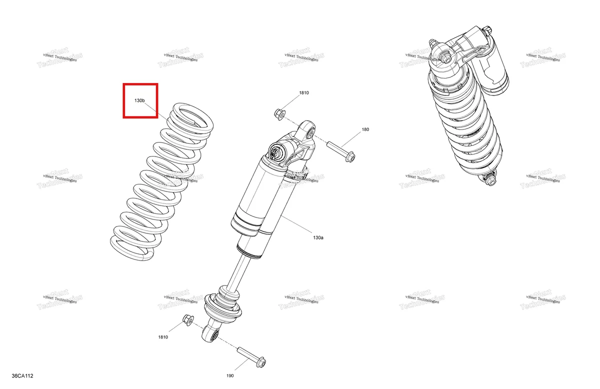 Деталь 706003742 на схеме узла 2021 Can-Am Maverick Sport 1000R - XMR Suspension - Rear Shocks - Xmr