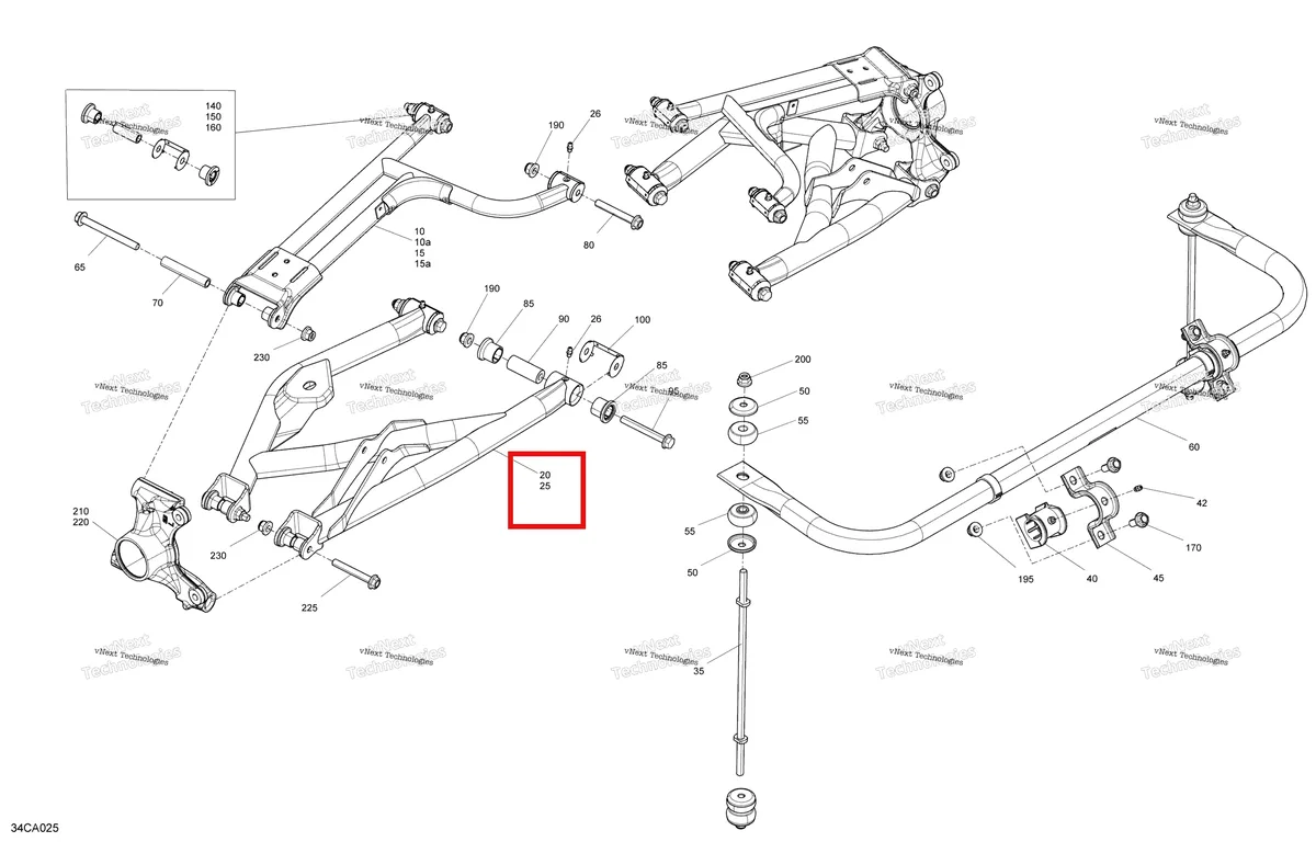 Деталь 706003871 на схеме узла 2021 Can-Am Traxter HD10 - XMR - CE Suspension - Rear