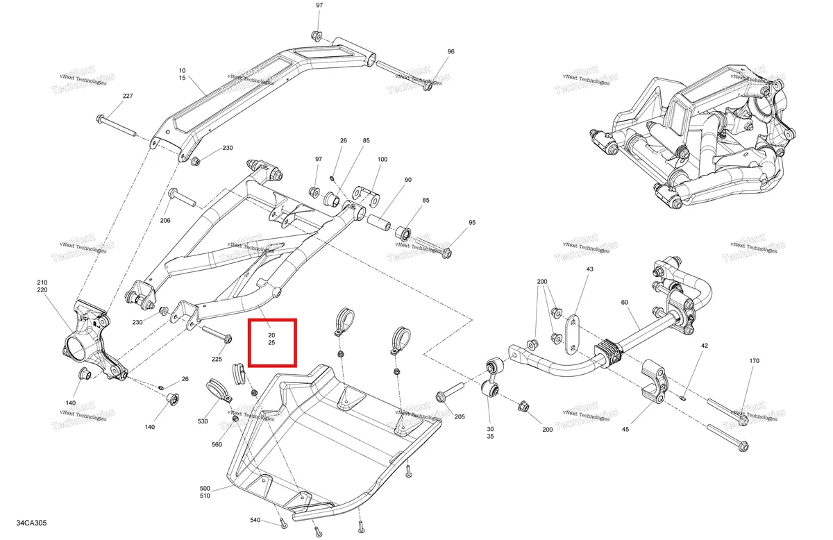 Деталь 706003894 на схеме узла 2021 Can-Am Maverick Sport 1000R - XRC Suspension - Rear - Built Before January 17Th 2021