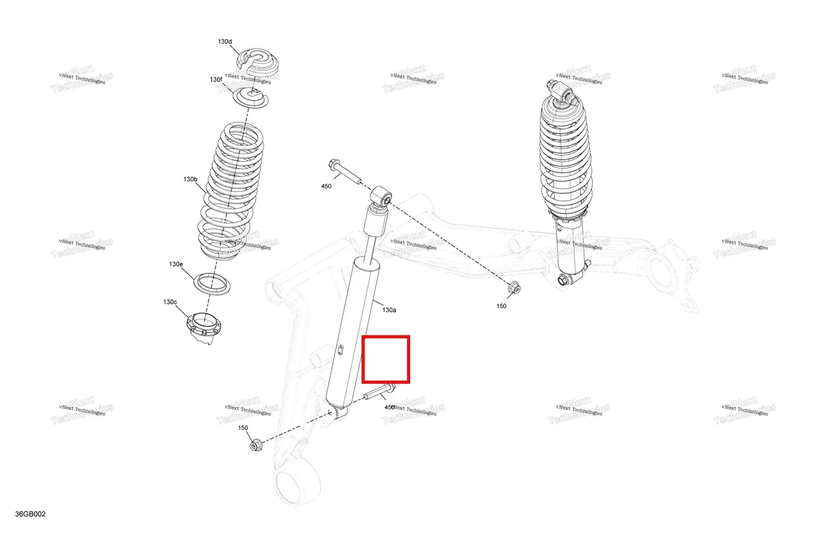 Деталь 706004060 на схеме узла Suspension - Rear Shocks