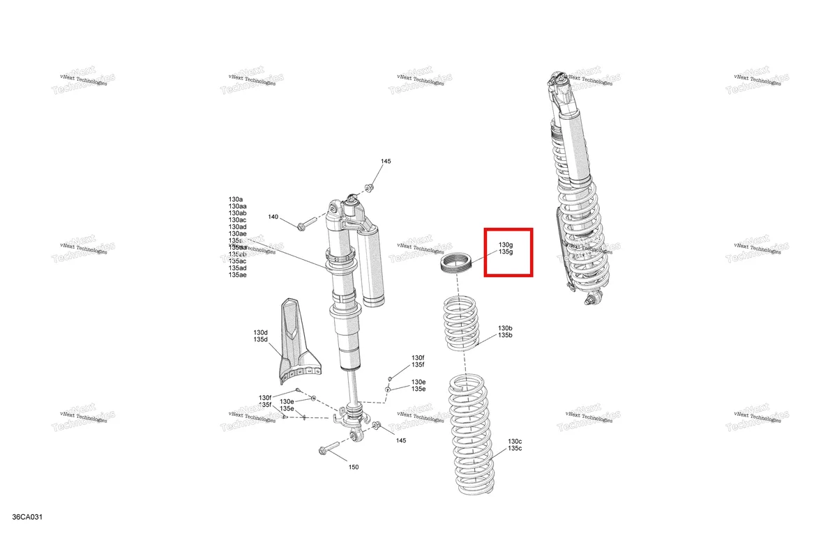 Деталь 706004152 на схеме узла 2021 Can-Am Maverick Turbo - DS Suspension - Rear Shocks - Ds