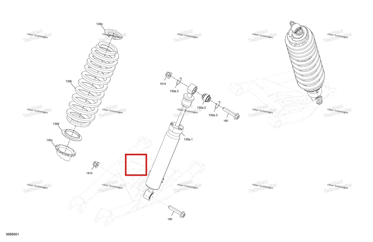 Деталь 706004225 на схеме узла 2022 Can-Am Commander MAX 1000R EFI - DPS Suspension - Rear Shocks