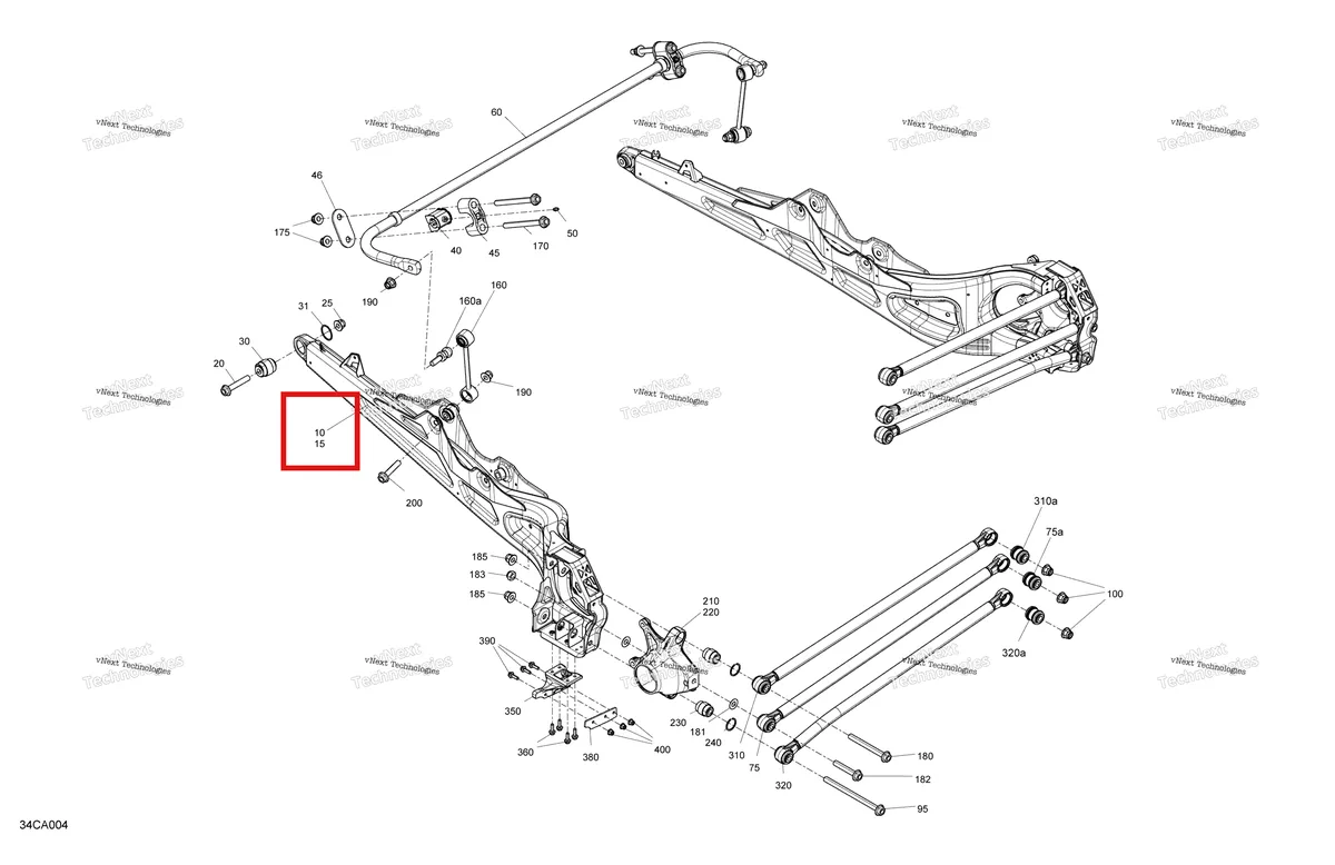 Деталь 706004230 на схеме узла 2021 Can-Am Maverick Turbo R - DS RS Suspension - Rear - Rs