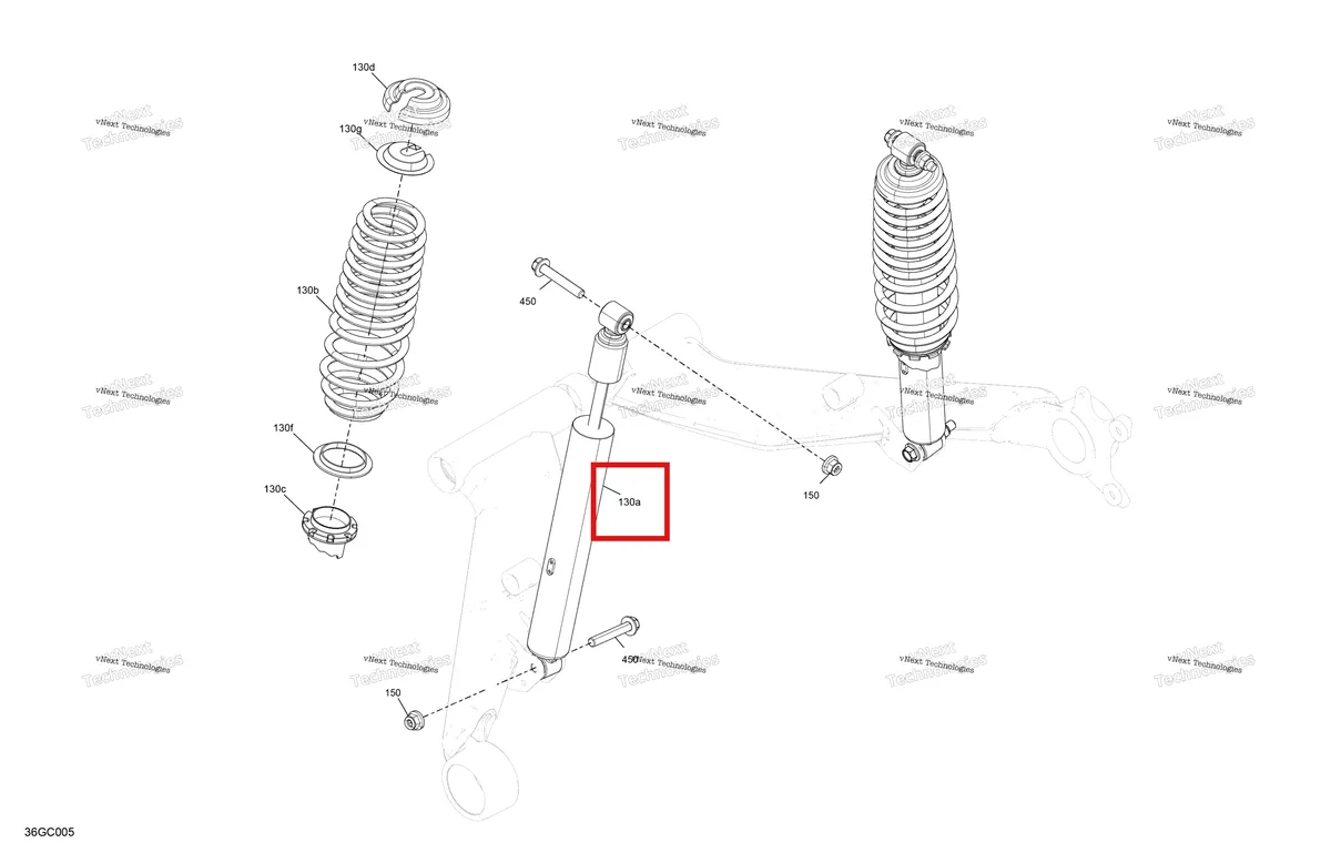 Деталь 706004281 на схеме узла - CE Suspension - Rear Shocks