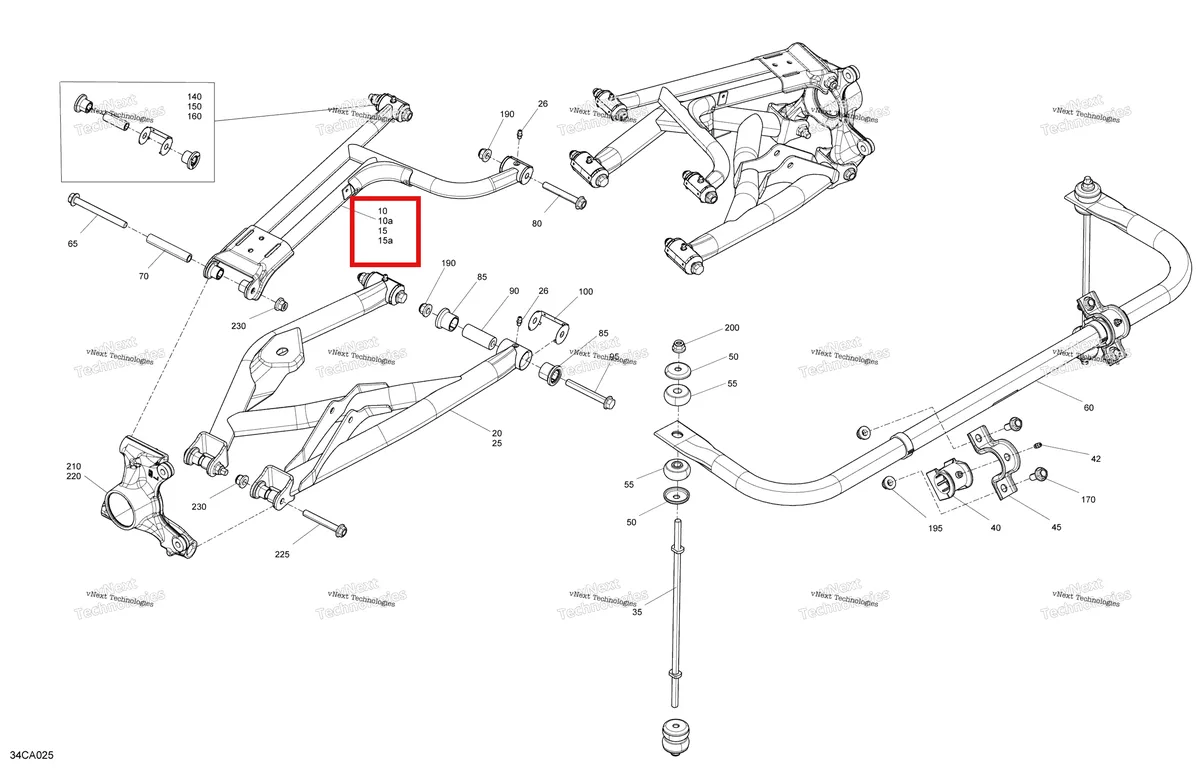 Деталь 706004315 на схеме узла 2021 Can-Am Traxter HD10 - XMR - CE Suspension - Rear
