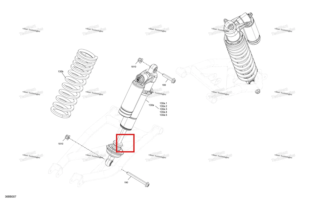 Деталь 706004390 на схеме узла 2022 Can-Am Commander 1000R EFI - XTP Suspension - Rear Shocks