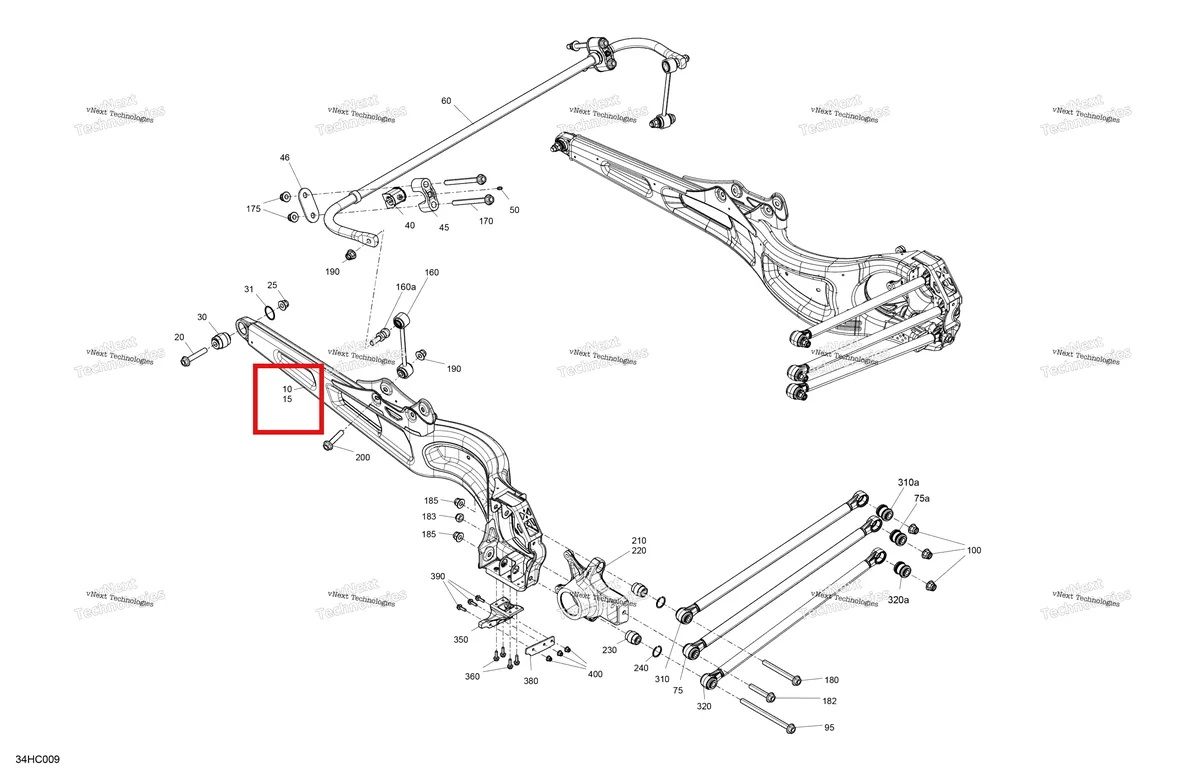 Деталь 706004594 на схеме узла 2023 Can-Am Maverick Turbo RR - XDS Suspension - Rear Components