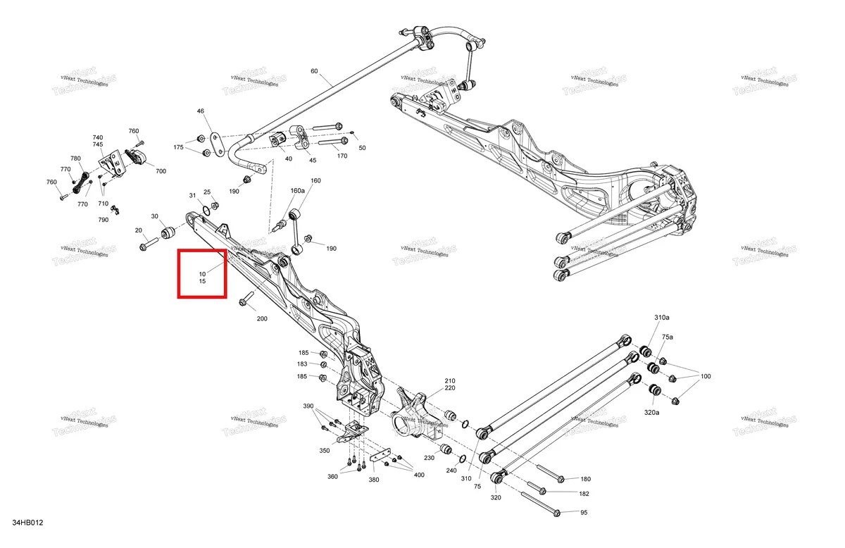 Деталь 706004607 на схеме узла 2022 Can-Am Maverick Turbo RR - XRS - CE Suspension - Rear Components