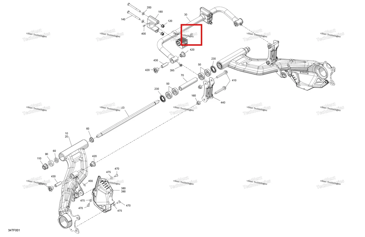 Деталь 706004641 на схеме узла 2026 Can-Am RENEGADE - 4X4 - XMR - 1000R EFI - 5UTB - Scandi Blue Suspension - Rear Components
