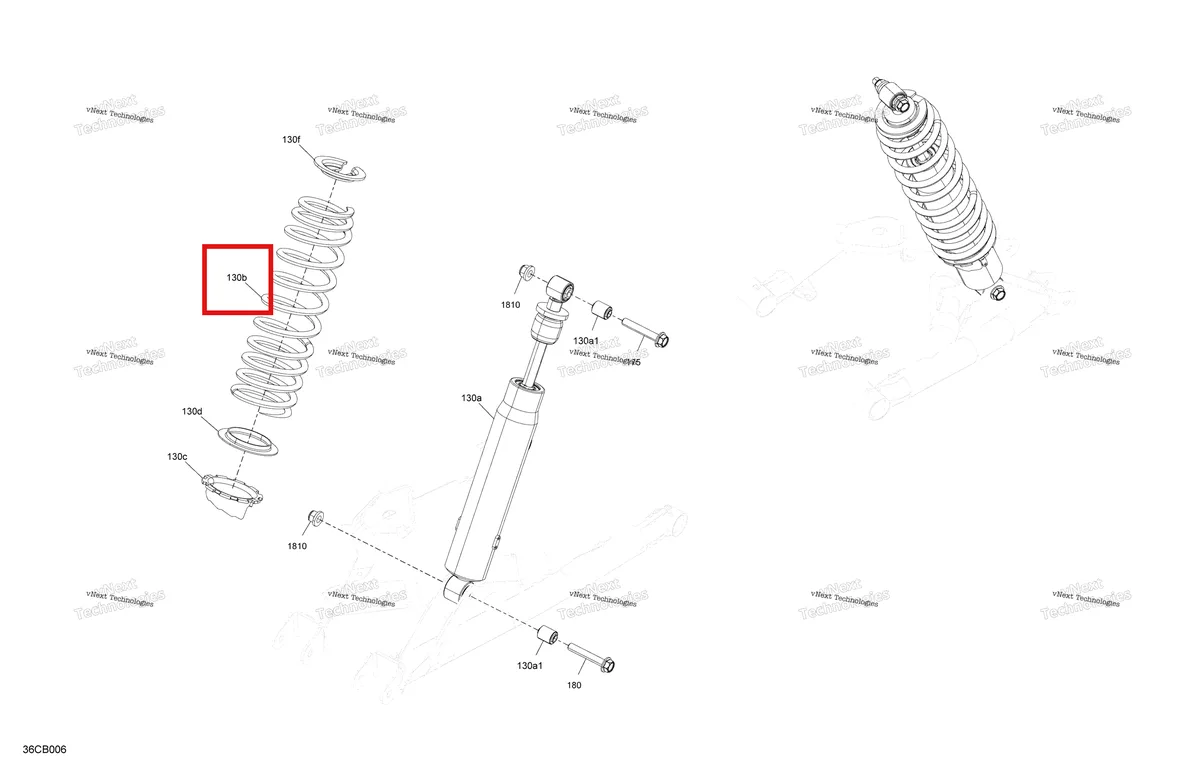 Деталь 706004675 на схеме узла Suspension - Rear Shocks