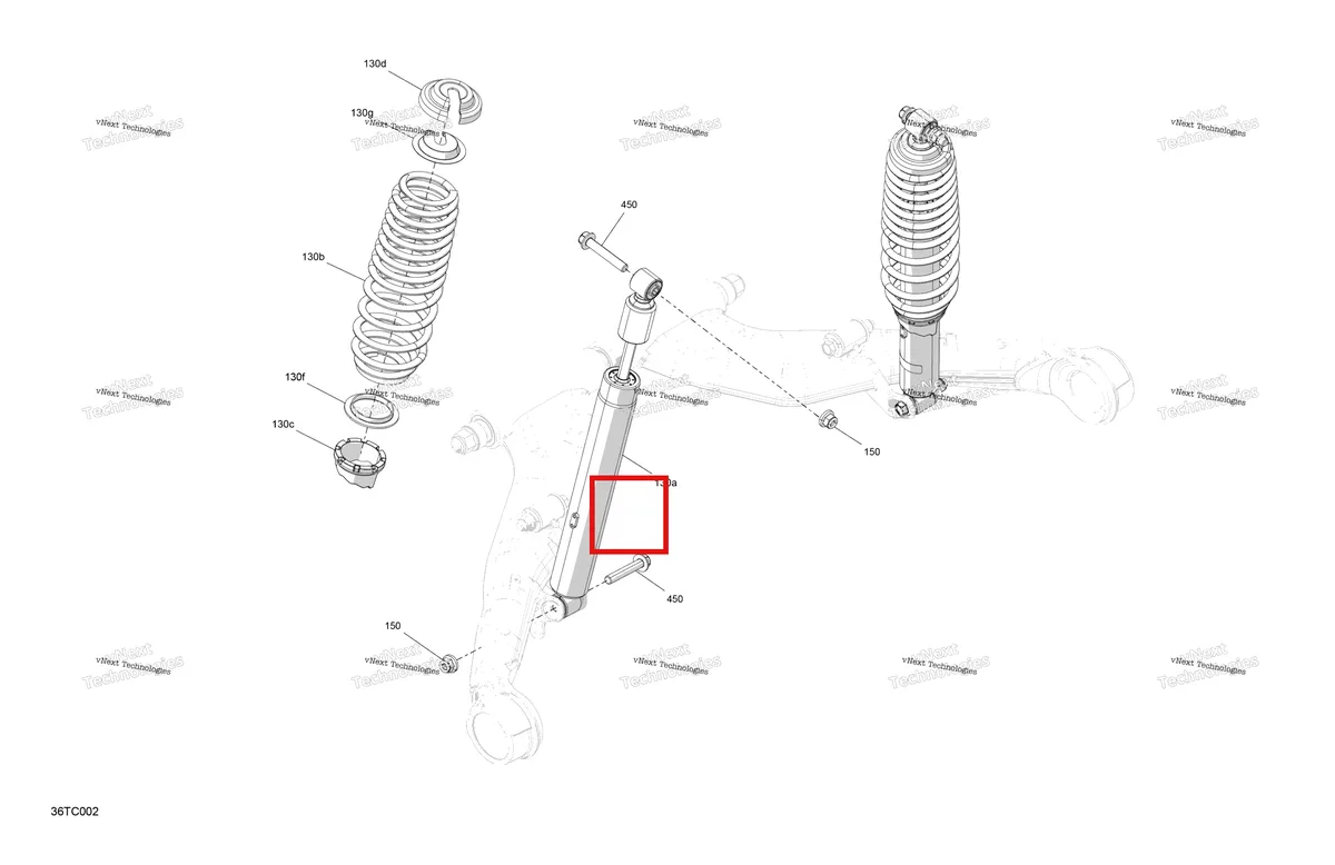 Деталь 706004888 на схеме узла - CE Suspension - Rear Shocks