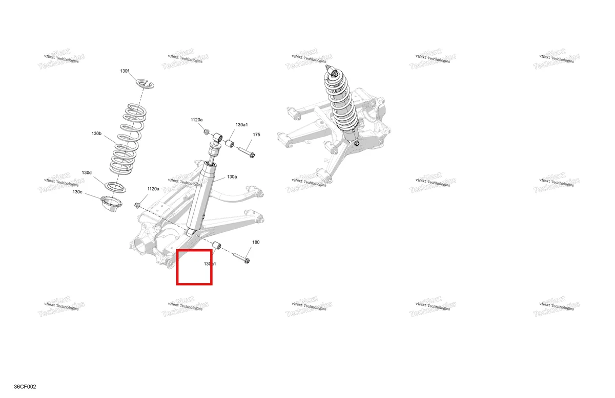 Деталь 706005065 на схеме узла 2026 Can-Am Defender - HD7 - BASE - 6XTC - Compass Green - 62