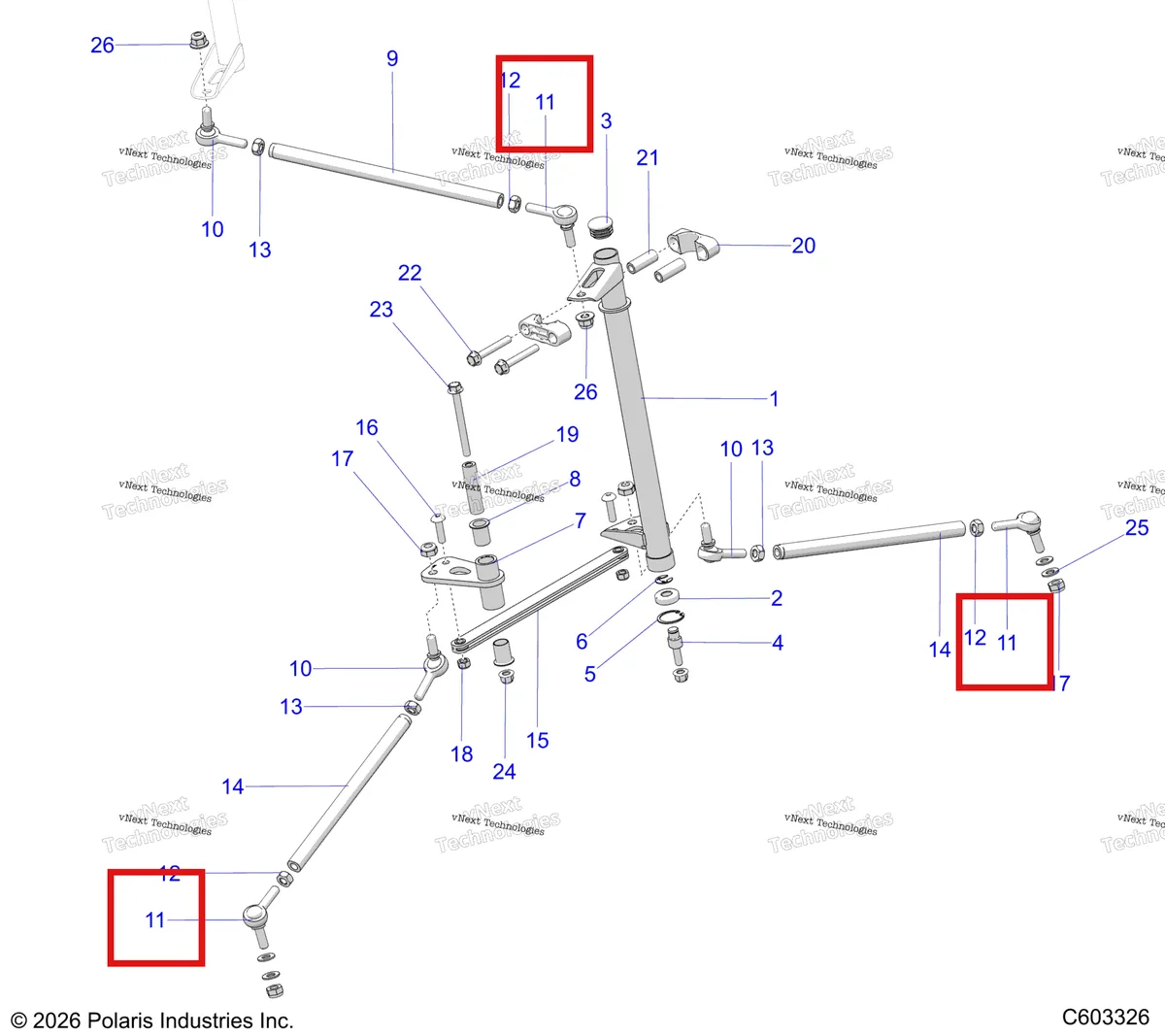 Деталь 7061166 на схеме узла Steering, Lower S27tgm9b