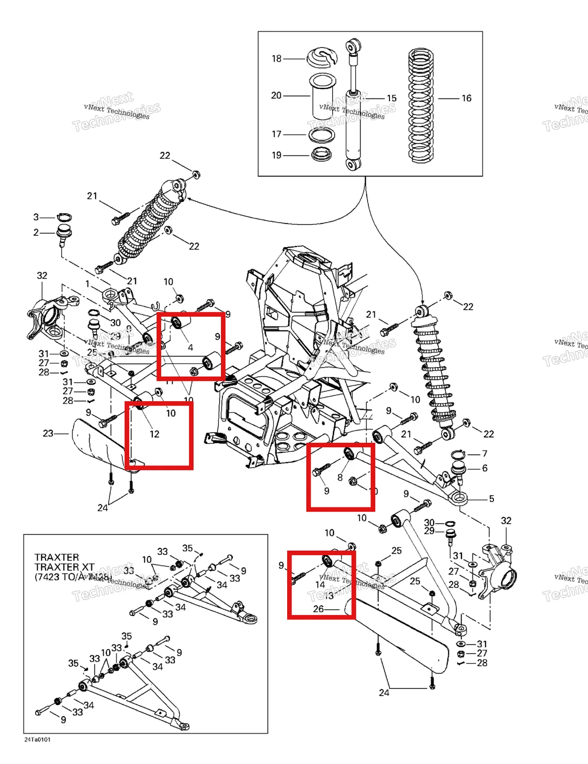 Деталь 706200025 на схеме узла Front Suspension