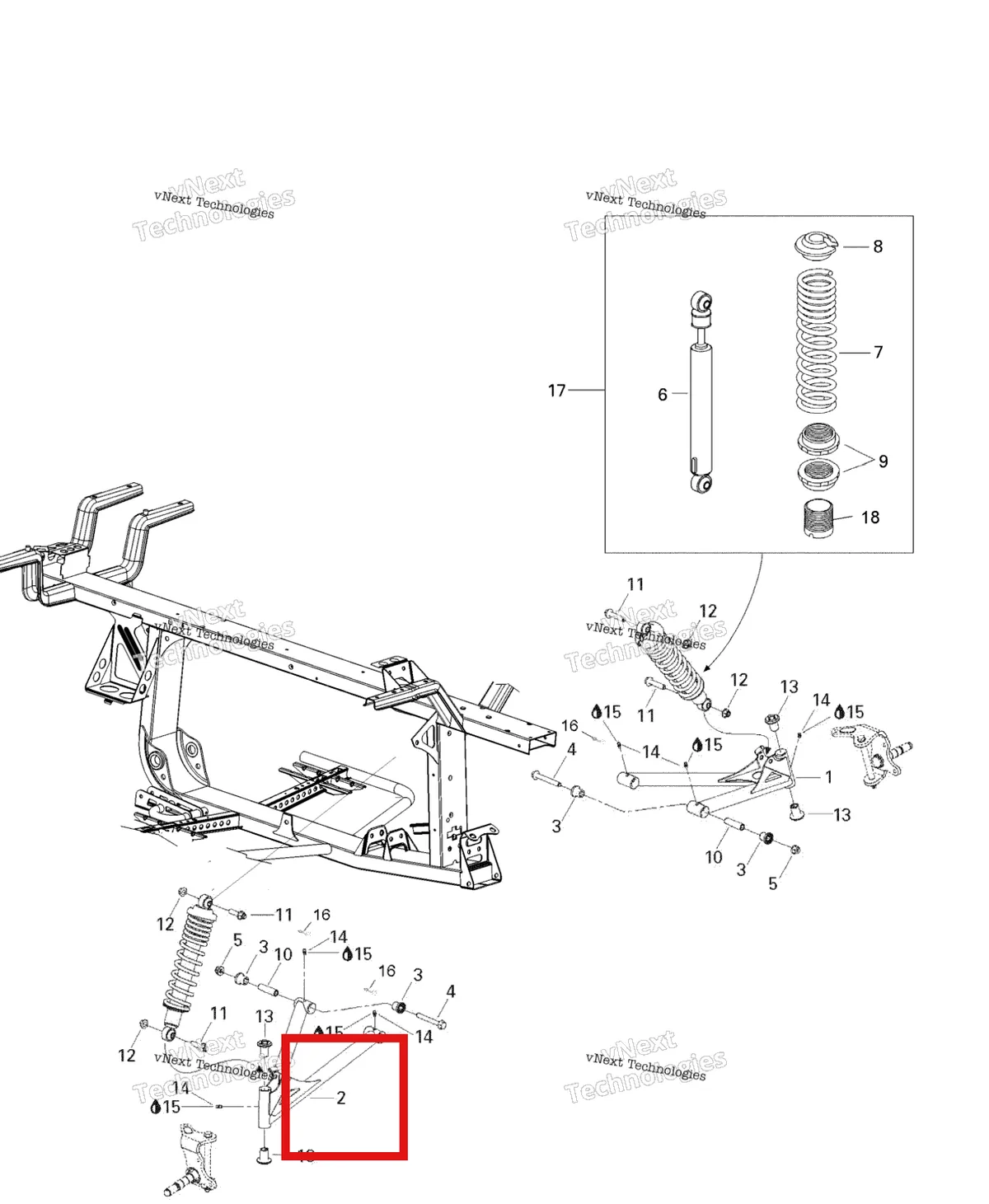 Деталь 706200176 на схеме узла 2007 Can-Am Rally 175 Front Suspension