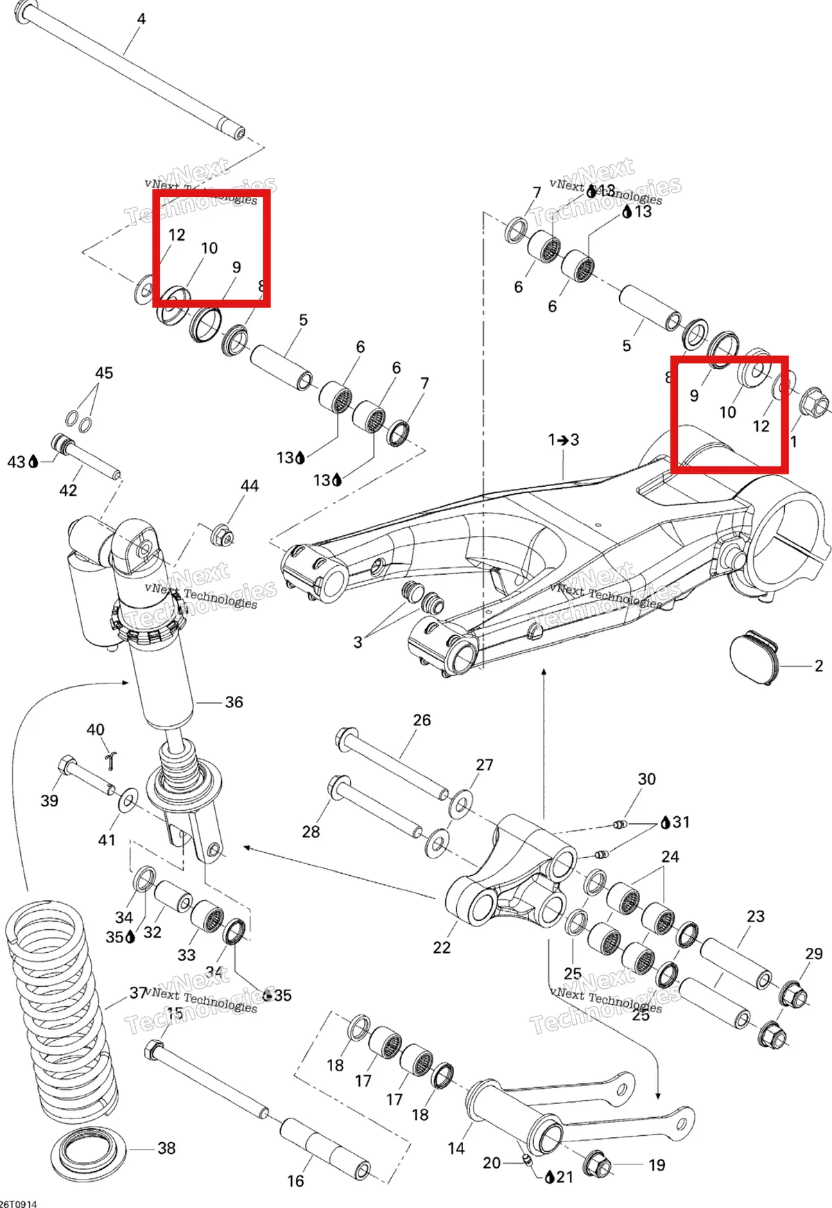 Деталь 706200480 на схеме узла Rear Suspension