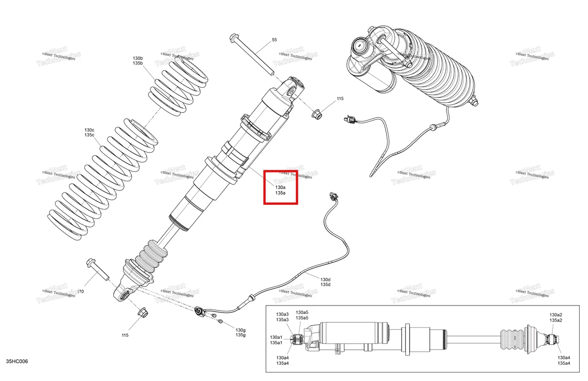 Деталь 706202385 на схеме узла 2023 Can-Am Maverick Turbo RR - XRS Smart Shock - CE Suspension - Front Shocks