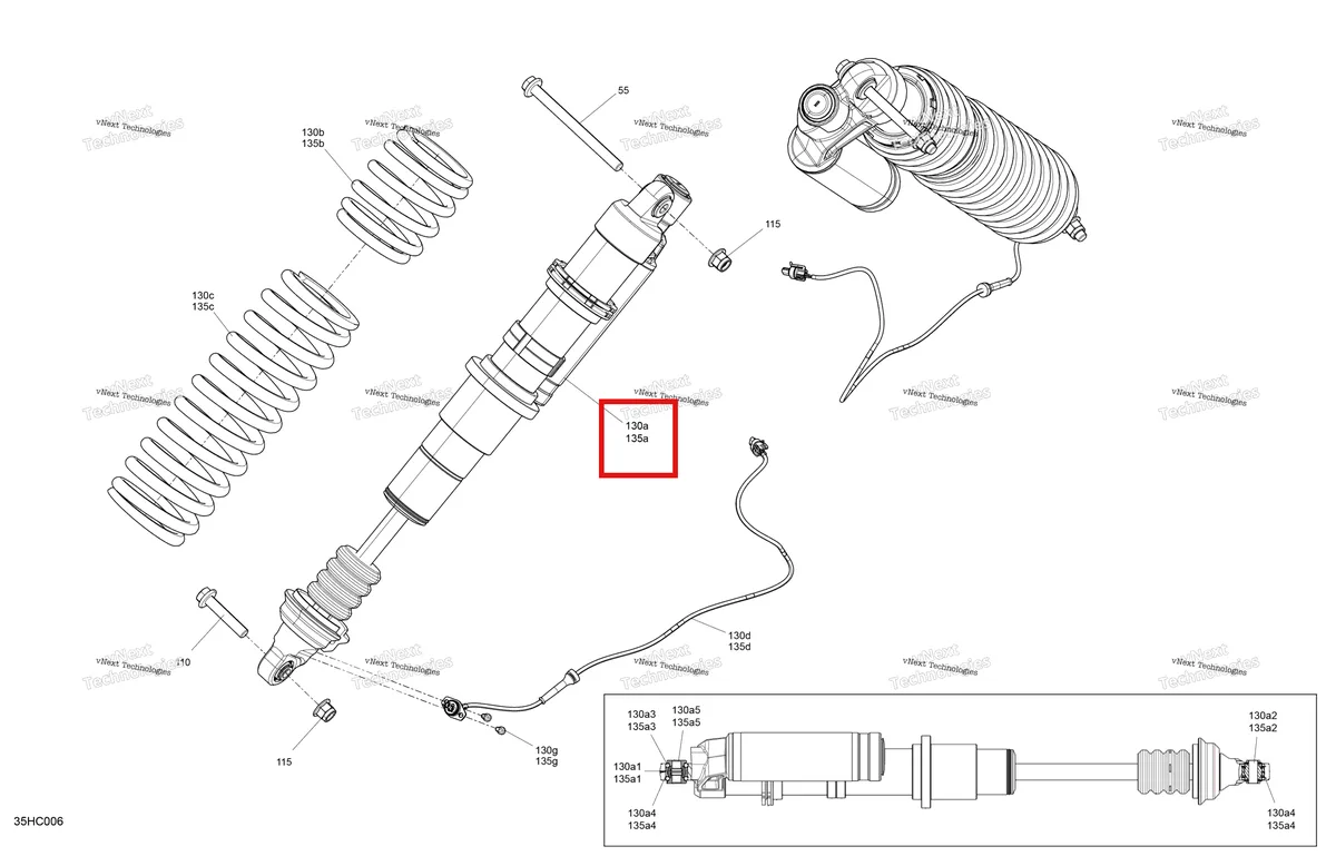 Деталь 706202388 на схеме узла 2023 Can-Am Maverick Turbo RR - XRS Smart Shock - CE Suspension - Front Shocks