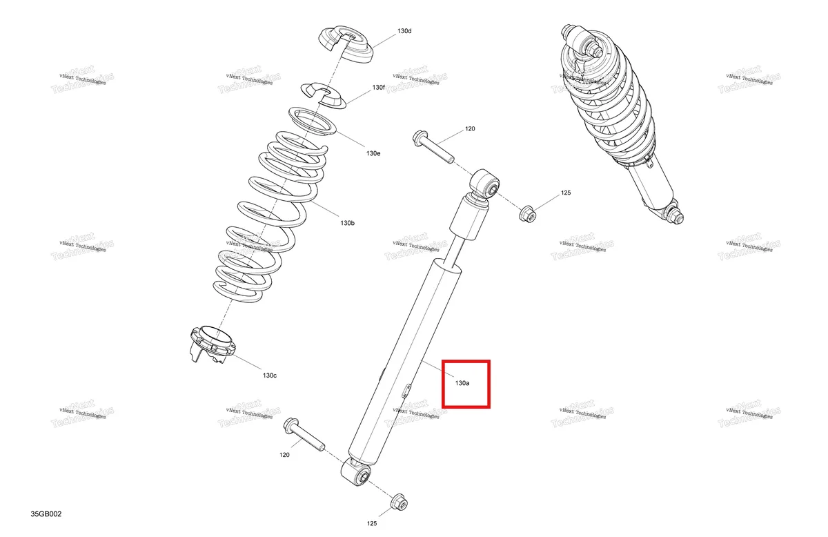 Деталь 706202499 на схеме узла 2022 Can-Am Outlander 570 EFI - XMR Suspension - Front Shocks