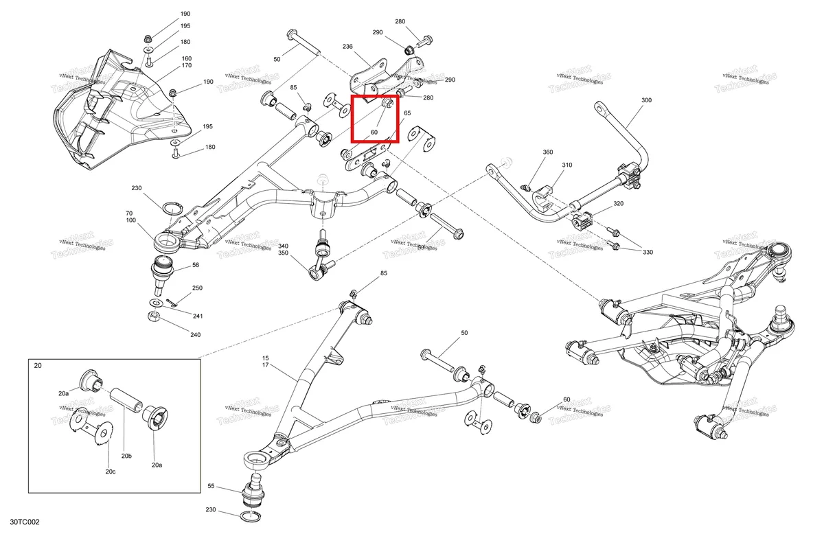 Деталь 706203237 на схеме узла Suspension - Front Components
