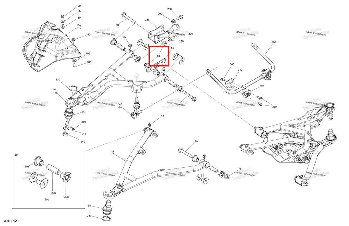 Деталь 706203238 на схеме узла Suspension - Front Components