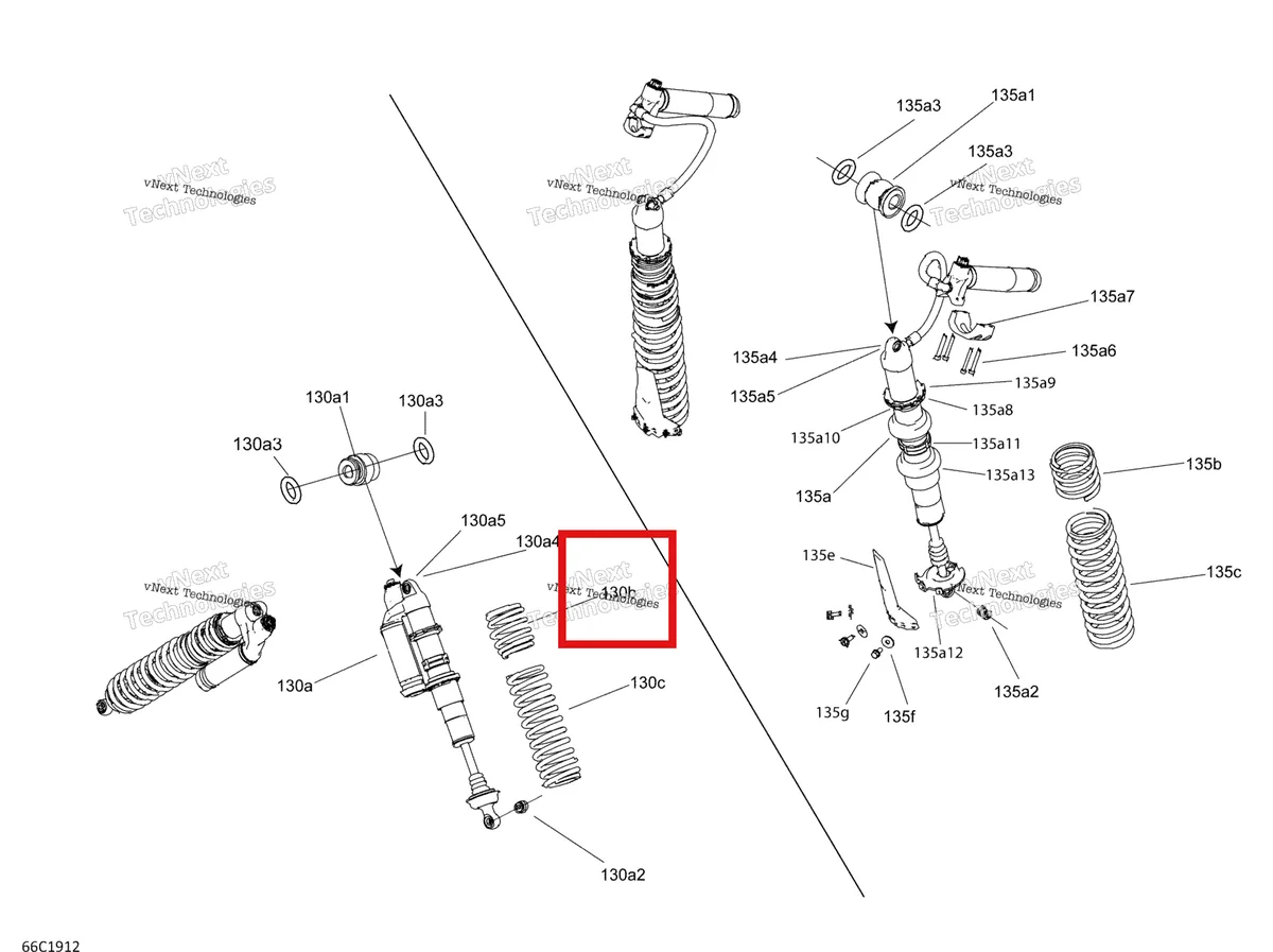 Деталь 706203509 на схеме узла 2019 Can-Am Maverick MAX Turbo R Shocks - Xrs
