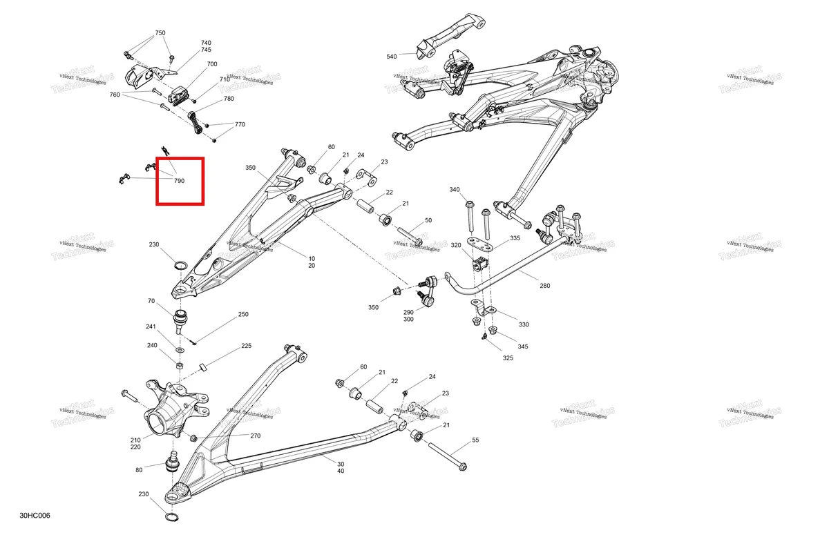 Деталь 706203549 на схеме узла 2023 Can-Am Maverick Turbo RR - XRS Smart Shock Suspension - Front Components