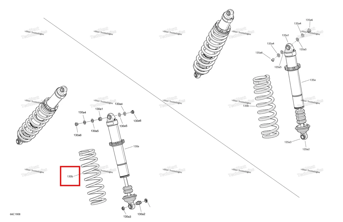 Деталь 706203561 на схеме узла 2019 Can-Am MAVERICK SPORT 1000R - DPS - T1B SERIES Shocks - Package Dps