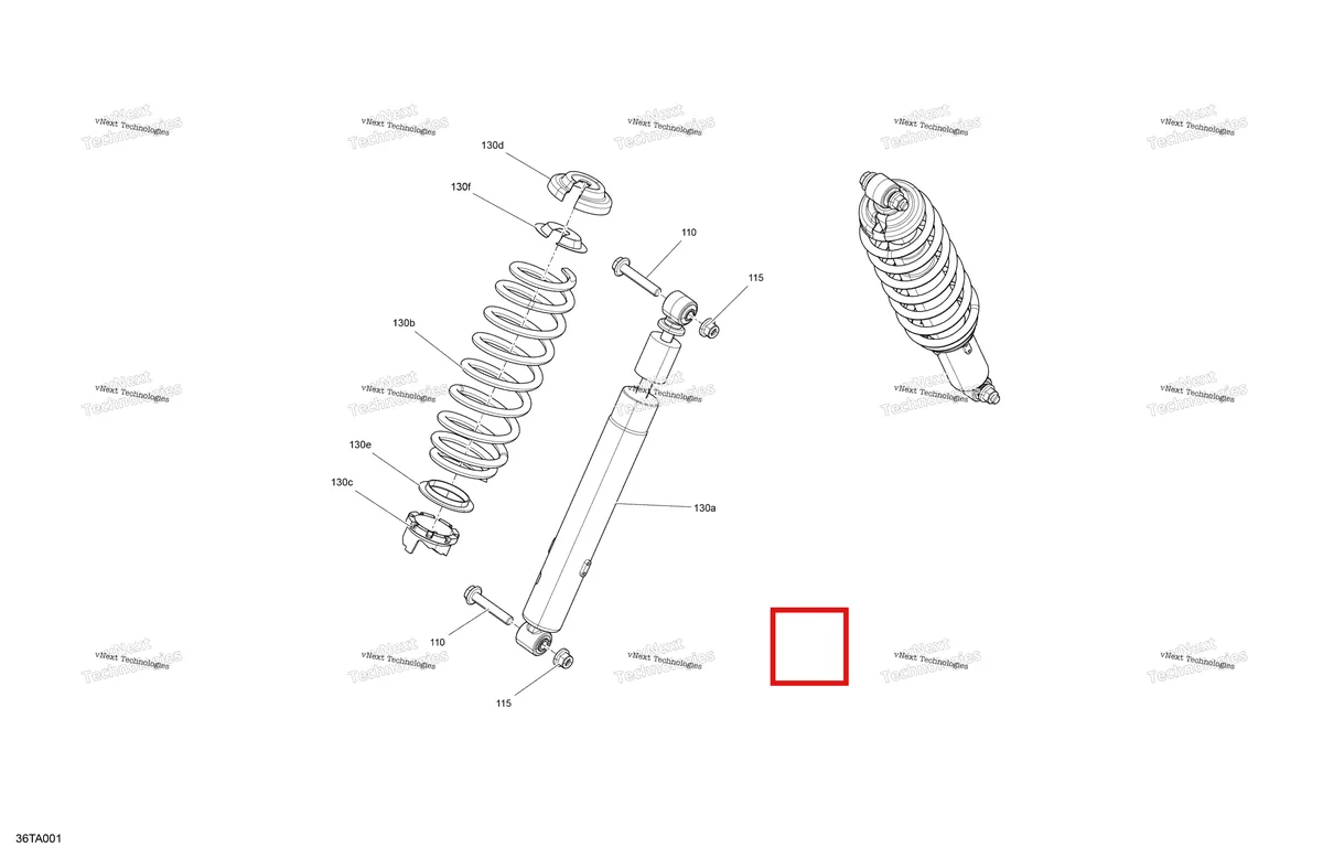 Деталь 706203858 на схеме узла 2021 Can-Am Outlander MAX 650 EFI - DPS XT Suspension - Front Shocks - Xt