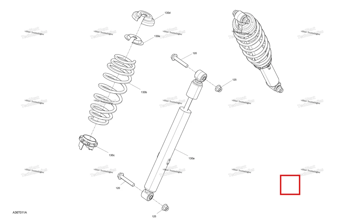 Деталь 706203876 на схеме узла 2021 Can-Am Outlander MAX 570 EFI - STD DPS XT Suspension - Shocks - Front Section - Xt