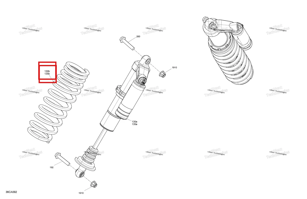 Деталь 706203927 на схеме узла 2021 Can-Am Maverick Sport 1000R - XMR Suspension - Front Shocks - Xmr