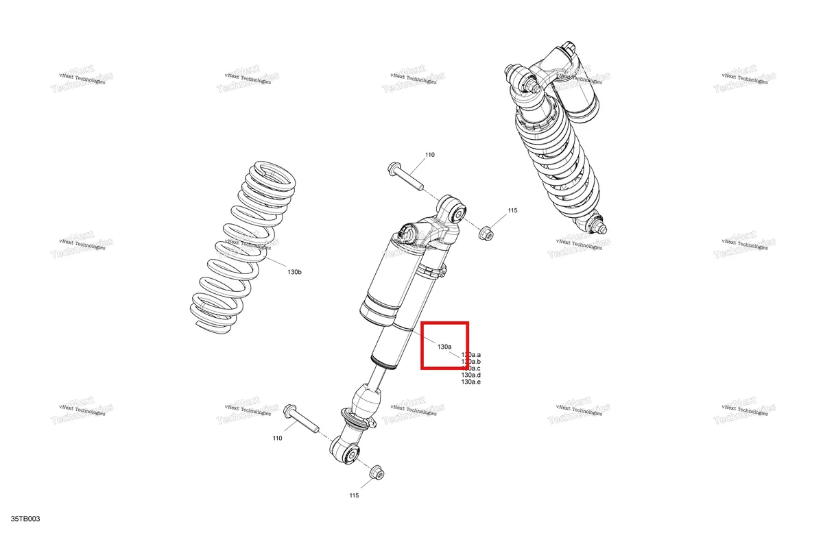 Деталь 706203975 на схеме узла 2022 Can-Am Outlander MAX 850 EFI - XTP Suspension - Front Shocks