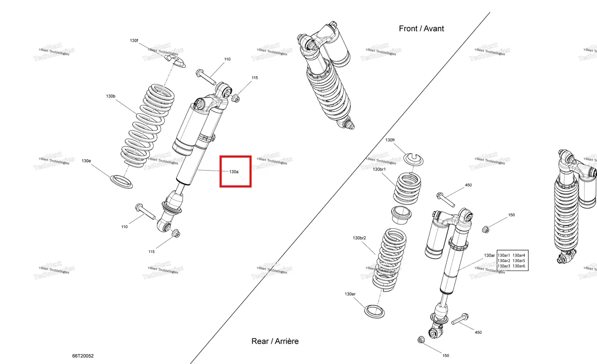 Деталь 706204010 на схеме узла 2020 Can-Am Outlander MAX 1000R EFI Shocks - Ltd