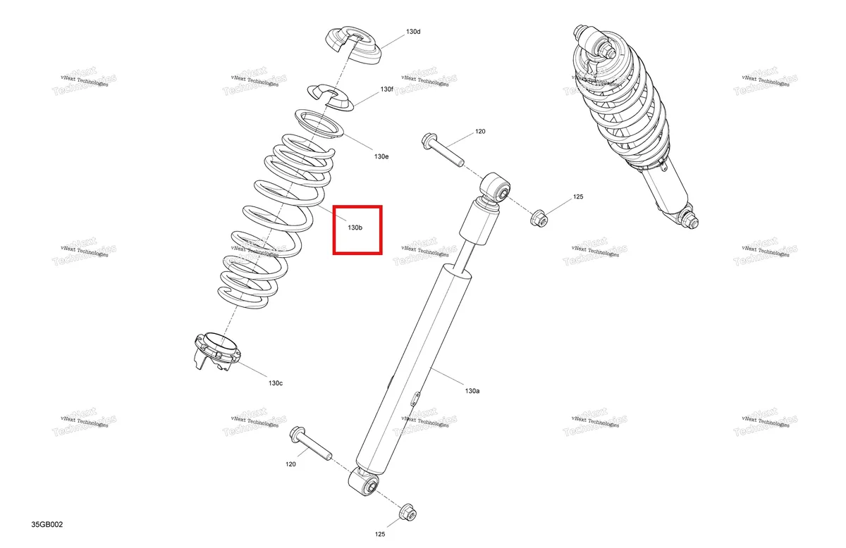 Деталь 706204011 на схеме узла 2022 Can-Am Outlander 570 EFI - XMR Suspension - Front Shocks